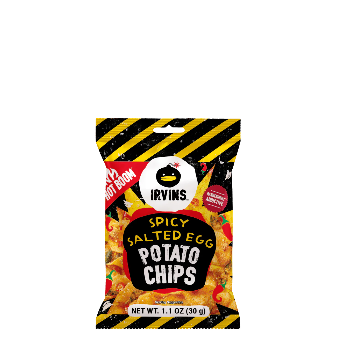 IRVINS Hot Boom Salted Egg Potato Chips (30g)
