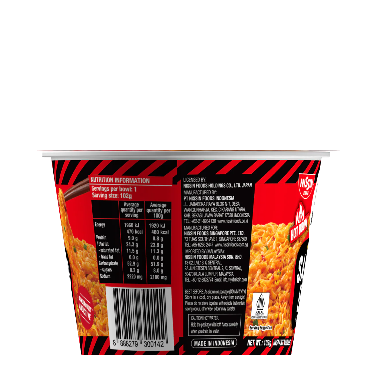 NISSIN x IRVINS Spicy Salted Egg Instant Noodle Bowl - Image 4